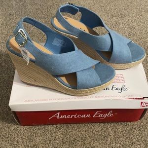 NWT Blue Espadrilles